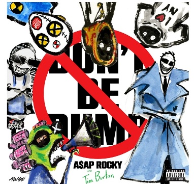 The pic shows the cover from the album DONT BE DUMB, ASAP Rocky, US-Superstar